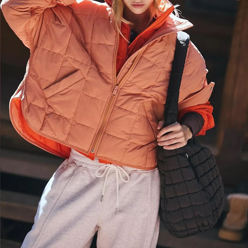 Free people Pippa Packable Puffer Jacket frosted peach
